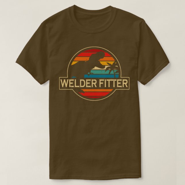 Camiseta Welder Fitter Dinossaur (Frente do Design)
