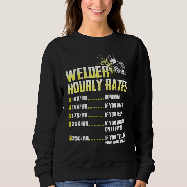 Camiseta Welder Hourly Rate Weld Welding Mens Presents (Frente)