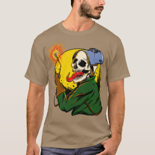 Camiseta Welder Skull Fire