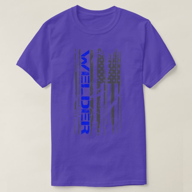 Camiseta Welder Welder Welotic American Flag (Frente do Design)