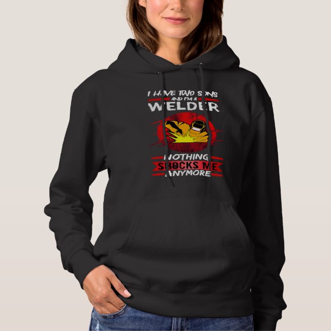 Camiseta Welding I Have Two Sons And I'm A Welder Weld (Frente)