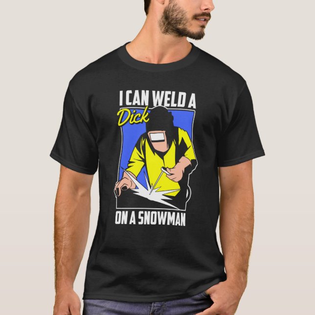 Camiseta Welding Snowman  Metal Worker Welder (Frente)