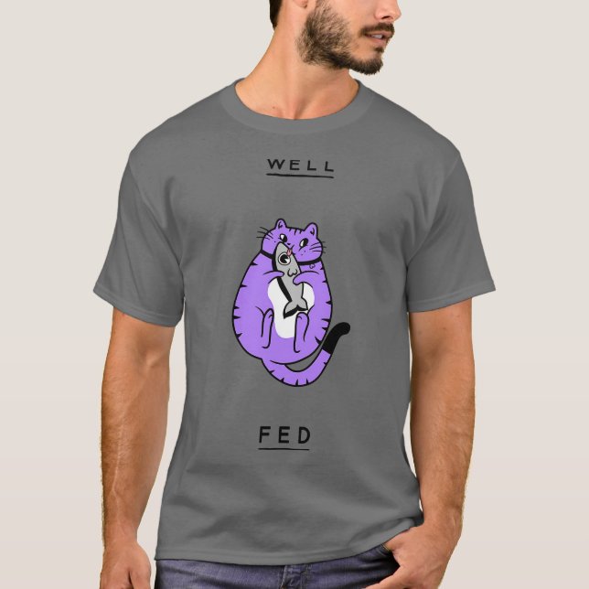 Camiseta Well Fed Cat (Frente)