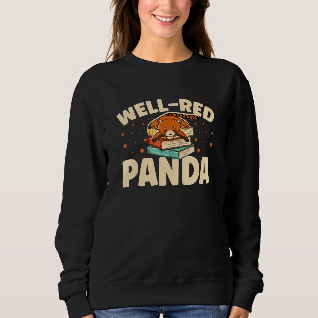 Camiseta Well Red Panda Zookeeper Zoogoer Wildlife Bookworm (Frente)