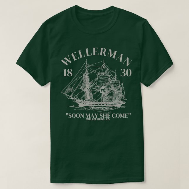 Camiseta Wellerman Tribuy Sea Shanties Açúcar rum (Frente do Design)