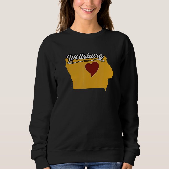 Camiseta WELLSBURG IOWA IA USA Cute Souvenir Merch  US City (Frente)
