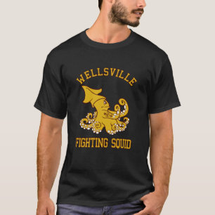 Camiseta Wellsville Fighting Squid (Pete e Pete Notre Dame)