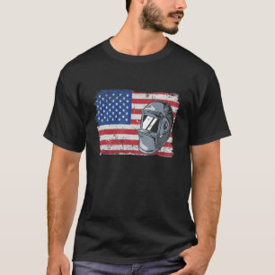 Camiseta Welmet Patriotic Usa American Flag Vintage