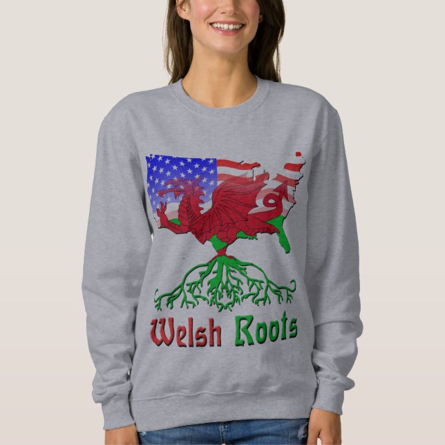 Camiseta Welsh American Roots Hoodie (Frente)