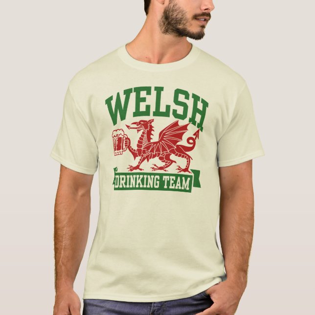 Camiseta Welsh Bebendo Team (Frente)