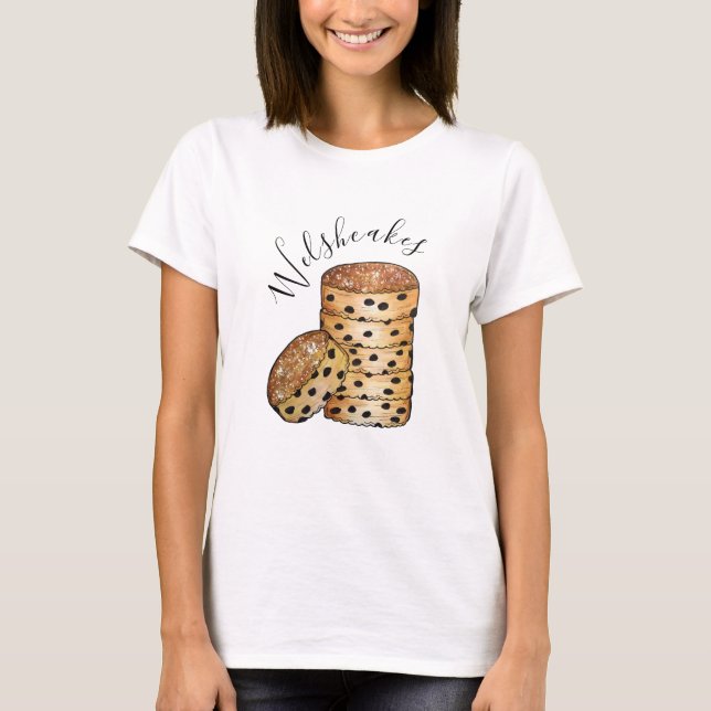Camiseta Welsh Cakes Welshcakes Bakestones Reino Unido Comi (Frente)