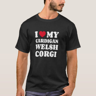 Camiseta Welsh Corgi Cardigan Eu Amo Meu Cardigan Welsh Cor