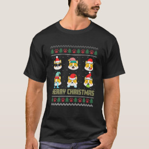 Camiseta WELSH CORGI CARDIGAN Sweater Papais noeis Figurume