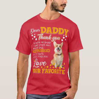 Camiseta Welsh Corgi, Caro Pai, Obrigado Por Ser Meu Pai