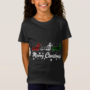 Camiseta Welsh Corgi Christmas Light Red White Green Cog Lo
