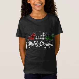 Camiseta Welsh Corgi Christmas Light Red White Green Cog Lo