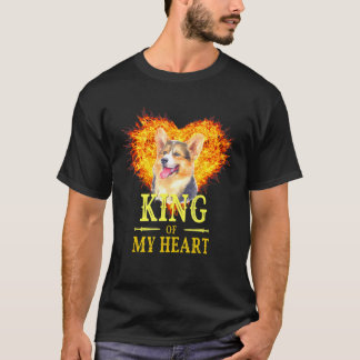 Camiseta Welsh Corgi Dog King Da Minha Mamãe Única De Arte