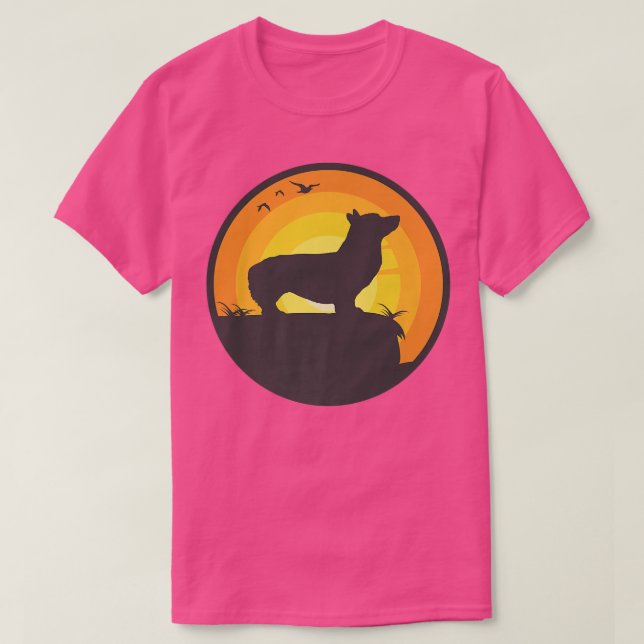 Camiseta Welsh Corgi Dog Retro1587 (Frente do Design)