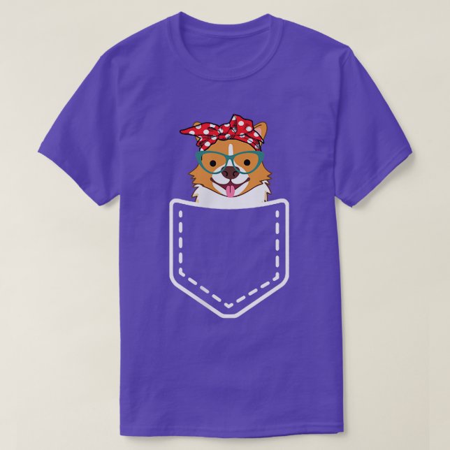 Camiseta Welsh Corgi em Pocket Cute Corgi Mãe Presente para (Frente do Design)