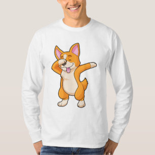 Camiseta Welsh Corgi no Hip Hop Dance Dab