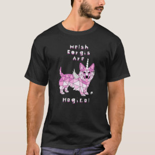 Camiseta Welsh Corgis São Unicórnios Mágicos