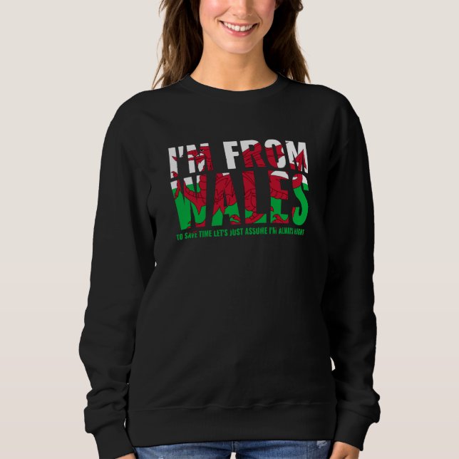 Camiseta Welsh I'M From Wales Let'S Just Assume I'M Always  (Frente)