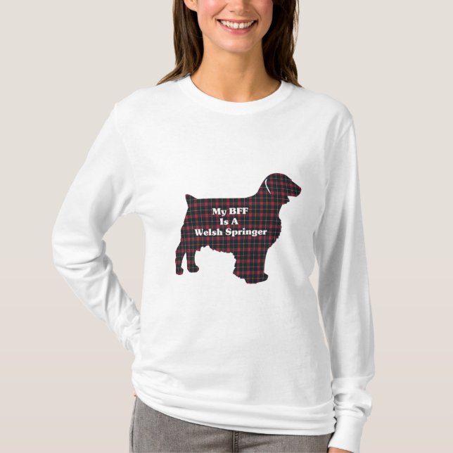 Camiseta Welsh Springer SPANIEL BFF (Frente)