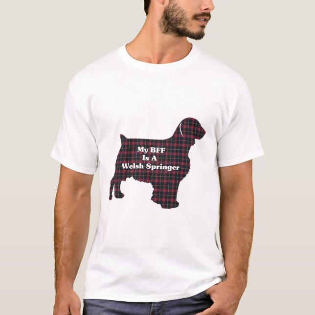 Camiseta Welsh Springer SPANIEL BFF (Frente)