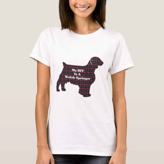 Camiseta Welsh Springer SPANIEL BFF (Frente)