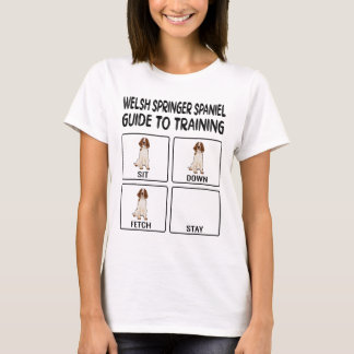 Camiseta Welsh Springer Spaniel Guide Para Treinar O Cão Ob