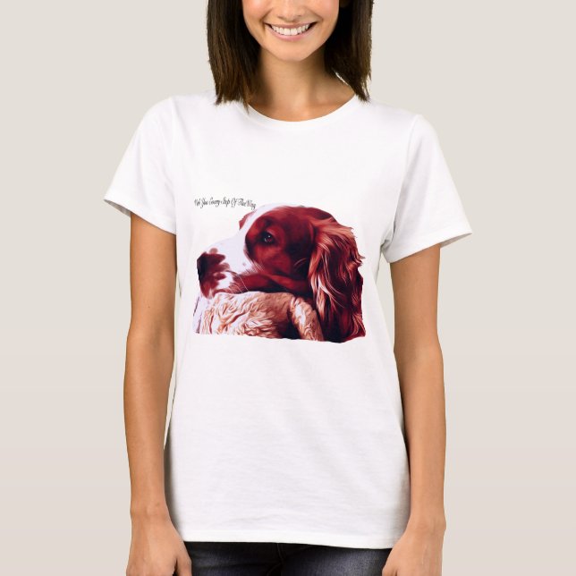 Camiseta Welsh Springer Spaniel Love (Frente)