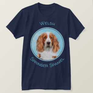 Camiseta Welsh Springer Spaniel Painting - Arte Original De
