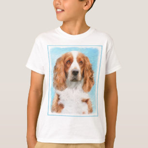 Camiseta Welsh Springer Spaniel Painting - Arte Original De