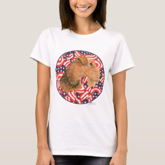 Camiseta Welsh Terrier Patriótico EUA