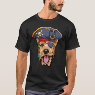 Camiseta Welsh Terrier Pirate Halloween Welshie Dog