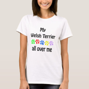 Camiseta Welsh Terrier Walks Design