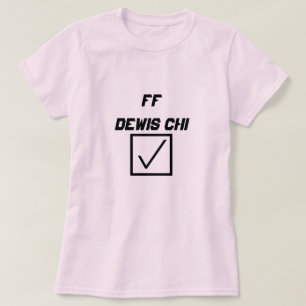 Camiseta Welsh Word ff dewis chi