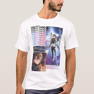 Camiseta Welt Yang Character Info - Trilho Honkai Star