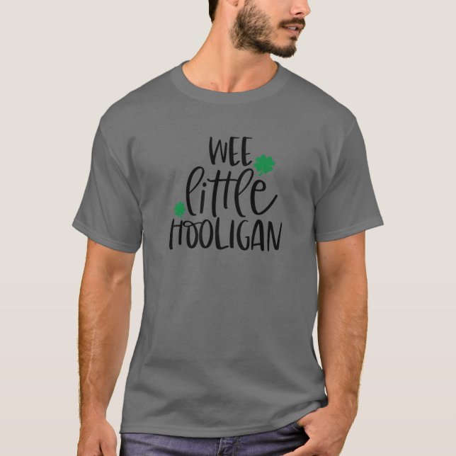 Camiseta Wemy Little Hooligan Irish Lucky Shamrock Patric R (Frente)