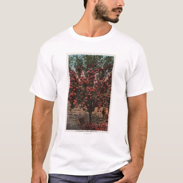 Camiseta Wenatchee, árvore de Apple do vale de WAA (Frente)