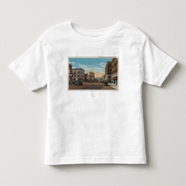 Camiseta Wenatchee, WAView da avenida de Wenatchee (Frente)