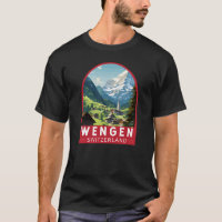 Wengen Suiça Art Vintage