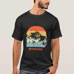 Camiseta Wengen Swiss Vintage Mountain Lovers Gif