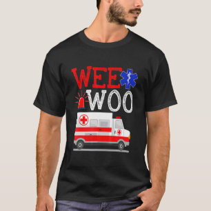 Camiseta Weo Ambulance AMR. EMS EMT Emergência paramédica