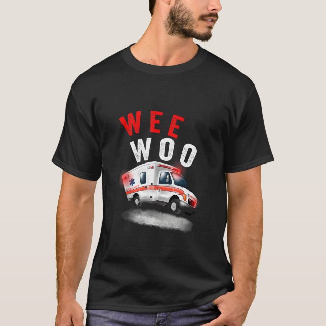 Camiseta Weo Ambulance Amr Ems Emt Paramédico (Frente)