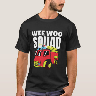 Camiseta Weo Woo Squad Fire Truck Kid é uma fantasia divert