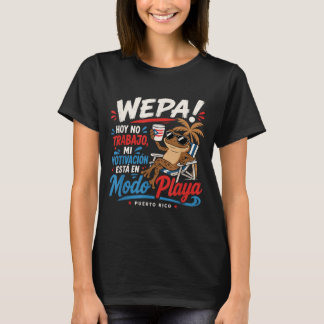 Camiseta Wepa Porto Rico Modo Praia Trabalho Coqui Engraçad