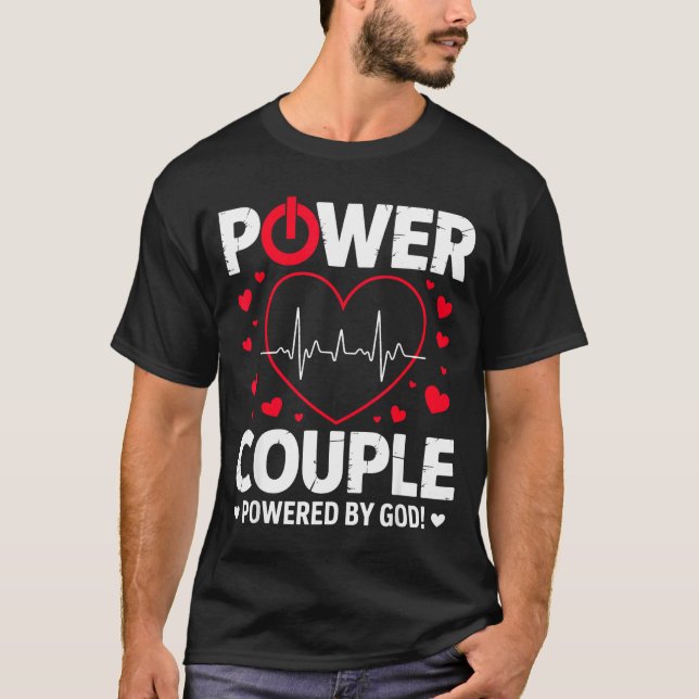 Camiseta Wer Couple Christian Couples Matching Valentines D (Frente)