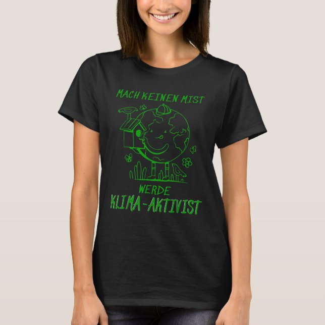 Camiseta Werde Klimaaktivist Clima do Aquecimento Global (Frente)