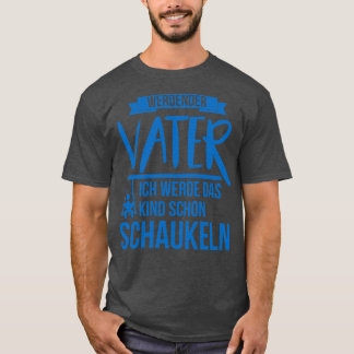 Camiseta Werdender vater kind schaukeln